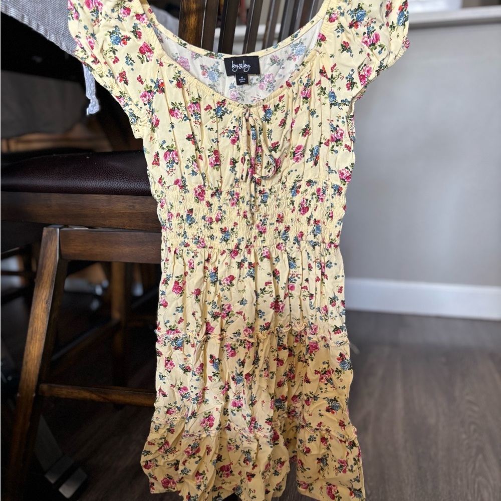 Floral Yellow Dress